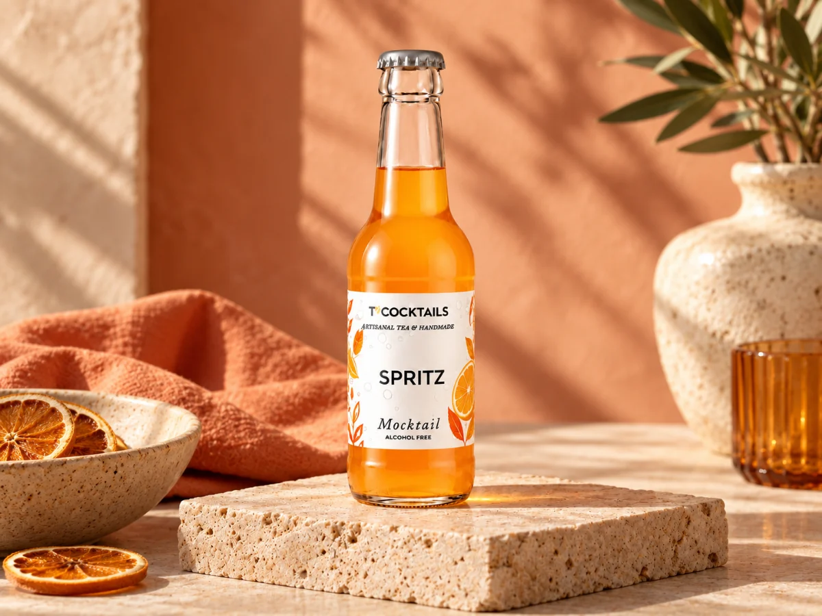 T’COCKTAILS Spritz dans une ambiance terracotta, oranges séchées
