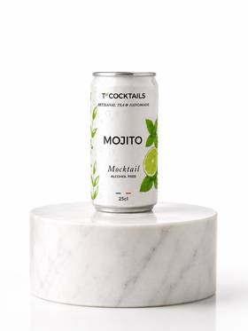T’COCKTAILS Mojito canette, cocktail sans alcool au thé Grand Cru