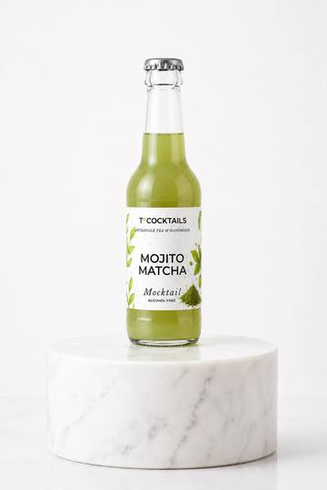 T’COCKTAILS Mojito Matcha bouteille, cocktail sans alcool au thé